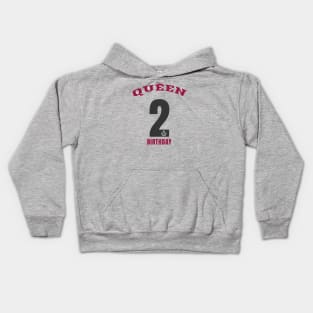 Queen Girl february Birthday Kids Hoodie